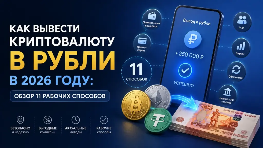 Как вывести криптовалюту в рубли в 2026 году: обзор 11 рабочих способов
