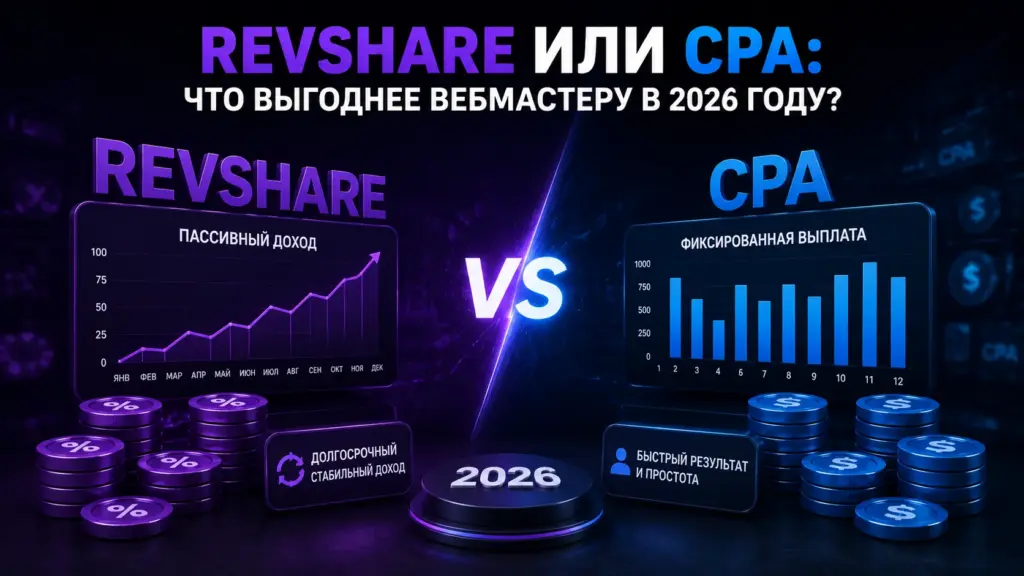 RevShare или CPA: что выгоднее вебмастеру в 2026 году
