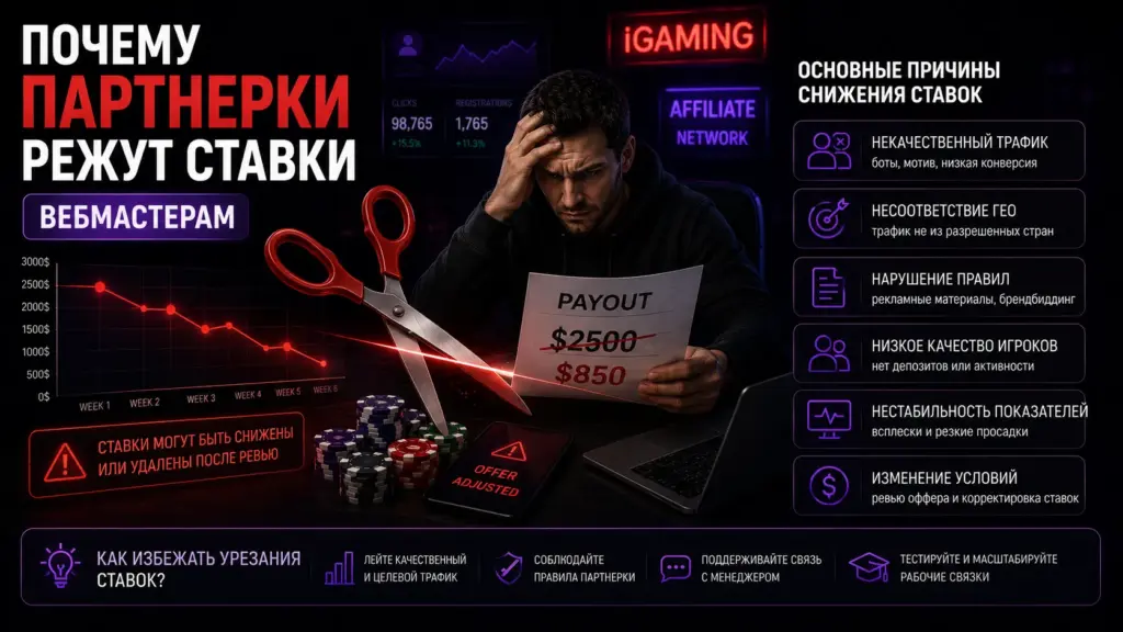 Почему партнерки режут ставки вебмастерам